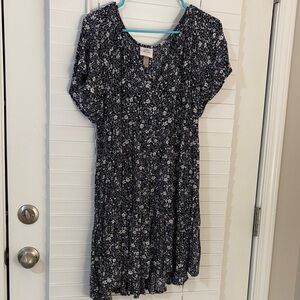 Knox Rose Black and White Floral Dress